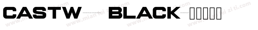 CastW01 Black字体转换